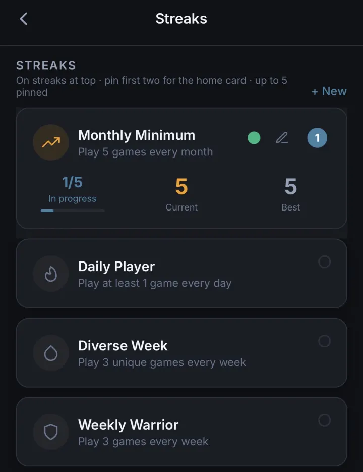 The streak library